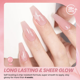 beetles Gel Polish Nude Pink Gel Nail Polish 15ml with brush