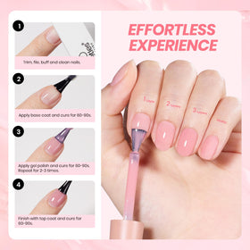 beetles Gel Polish Nude Pink Gel Nail Polish 15ml with nail tools