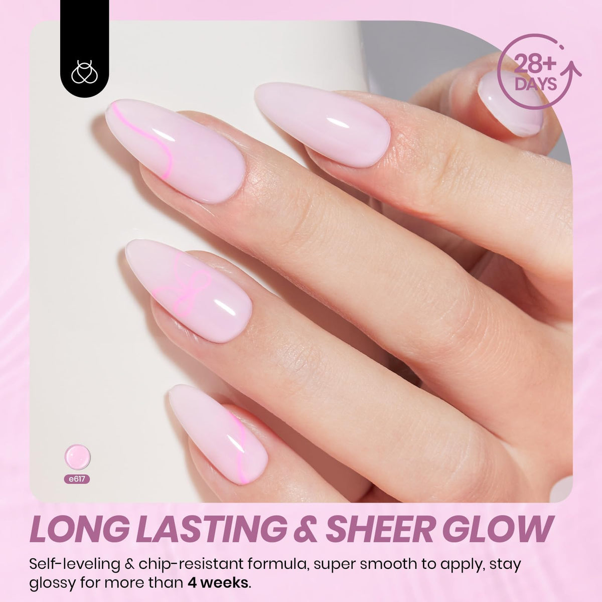 beetles Gel Polish Nude Purple Jelly Gel Nail Polish 15ml in a lifestyle setting