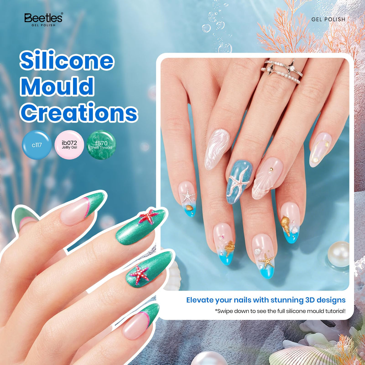 beetles Gel Polish Ocean Odyssey nail art tools and accessories