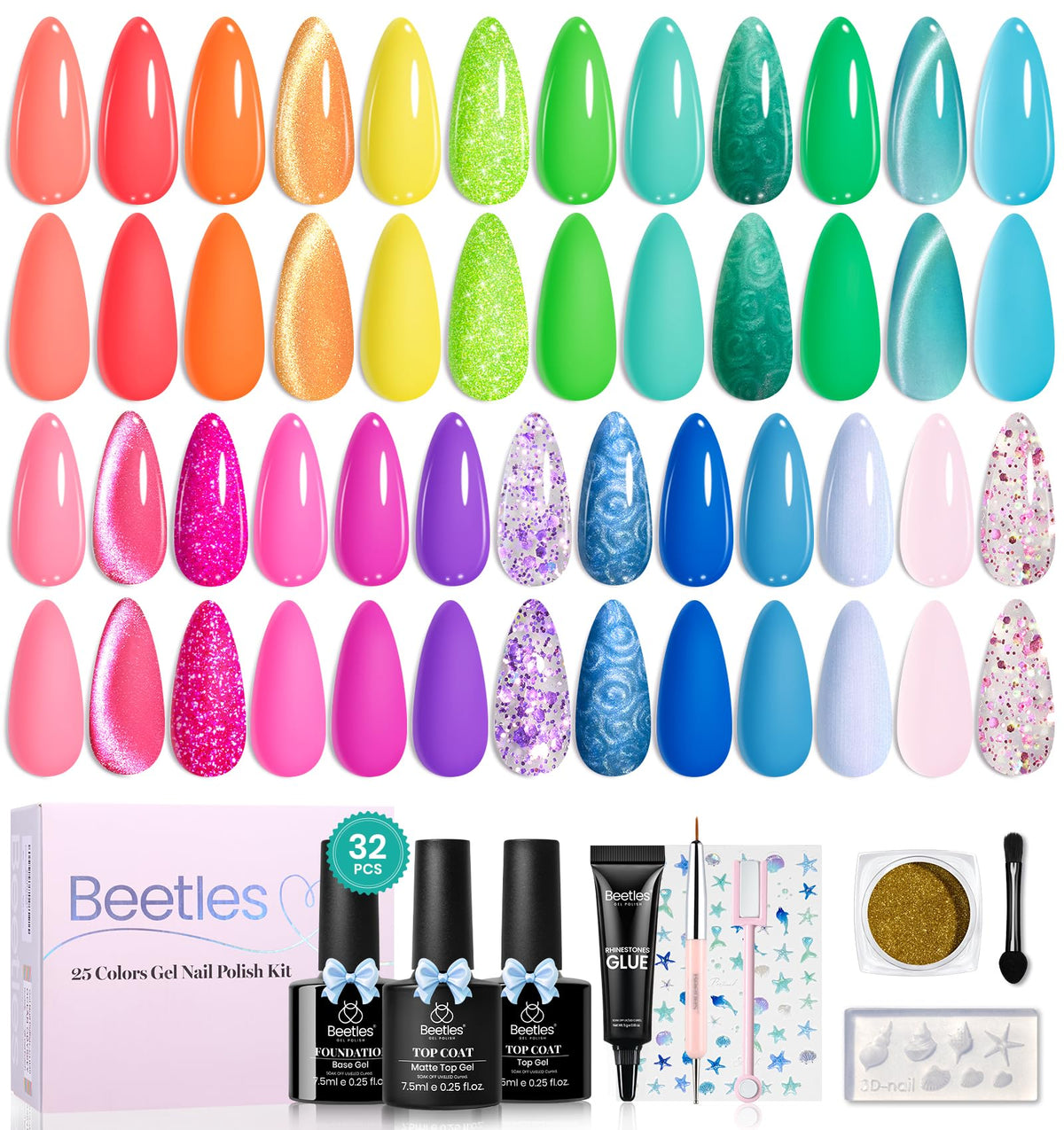 beetles Gel Polish Ocean Odyssey packaging with tools