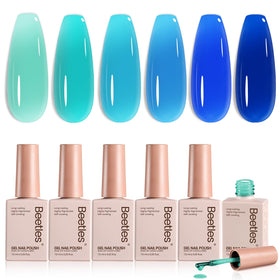 beetles Gel Polish Ocean Veil set with six jelly gel colours