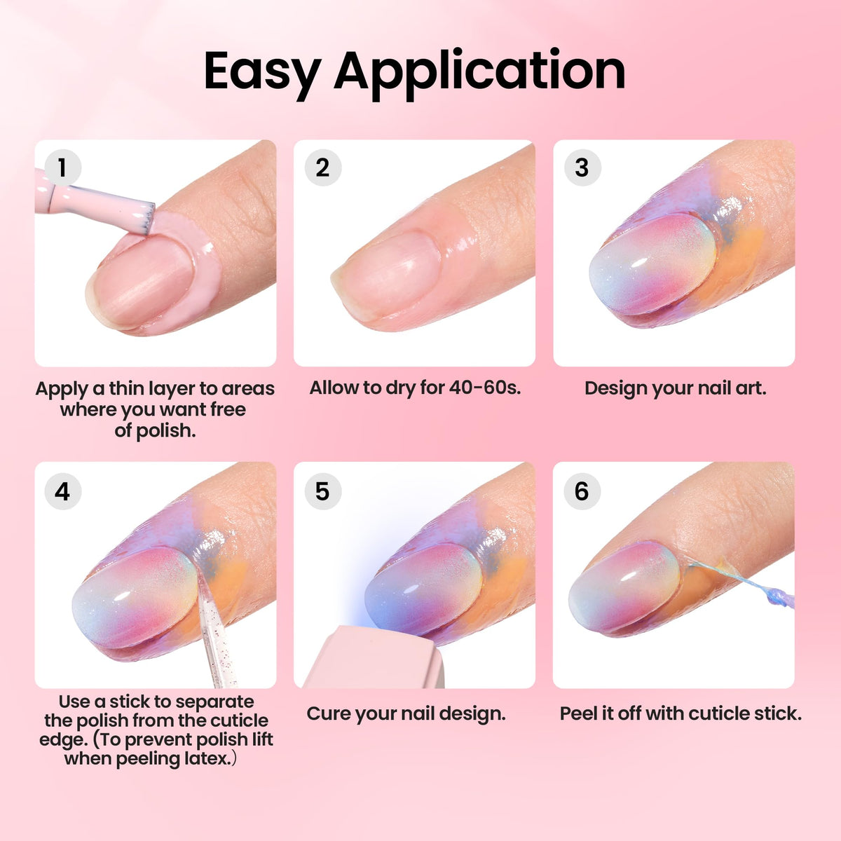 beetles Gel Polish Odorless Liquid Latex bottles on a nail art table