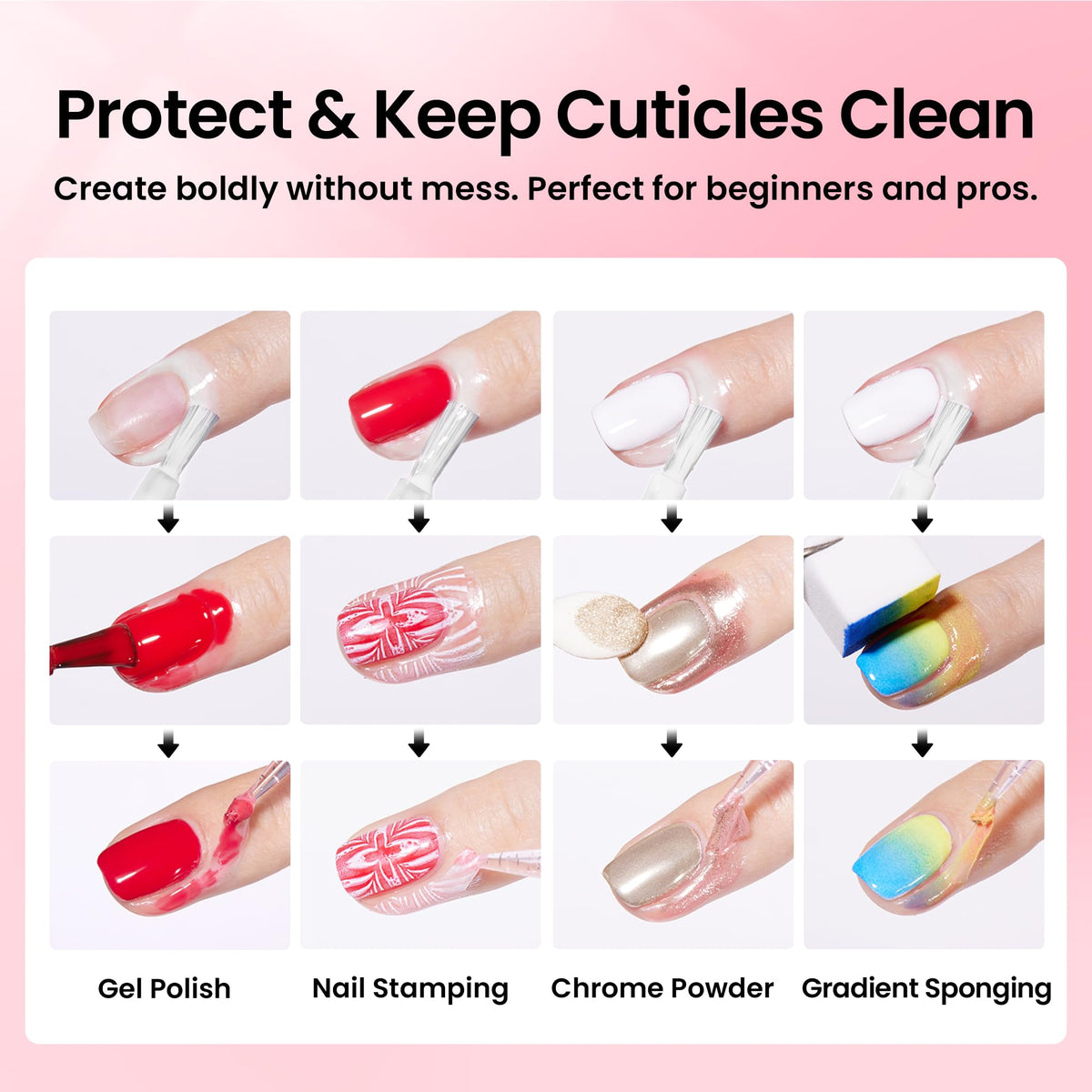 beetles Gel Polish Odorless Liquid Latex white bottle front view