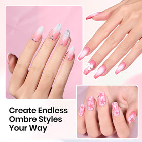 beetles Gel Polish Ombre Nail Sponges with gradient effect