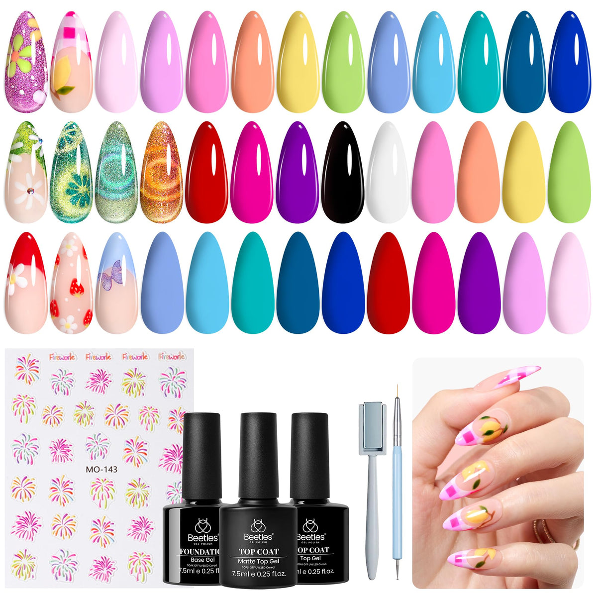 beetles Gel Polish packaging with product details