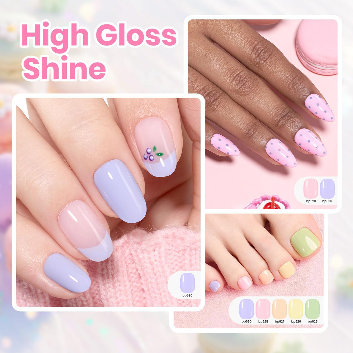 beetles Gel Polish pastel blue nail polish bottle