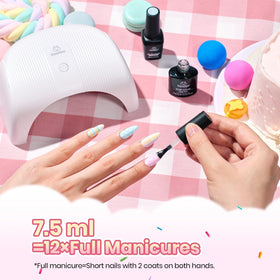 beetles Gel Polish pastel gel nail polish application on nails