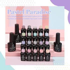 beetles Gel Polish pastel gel polish application process