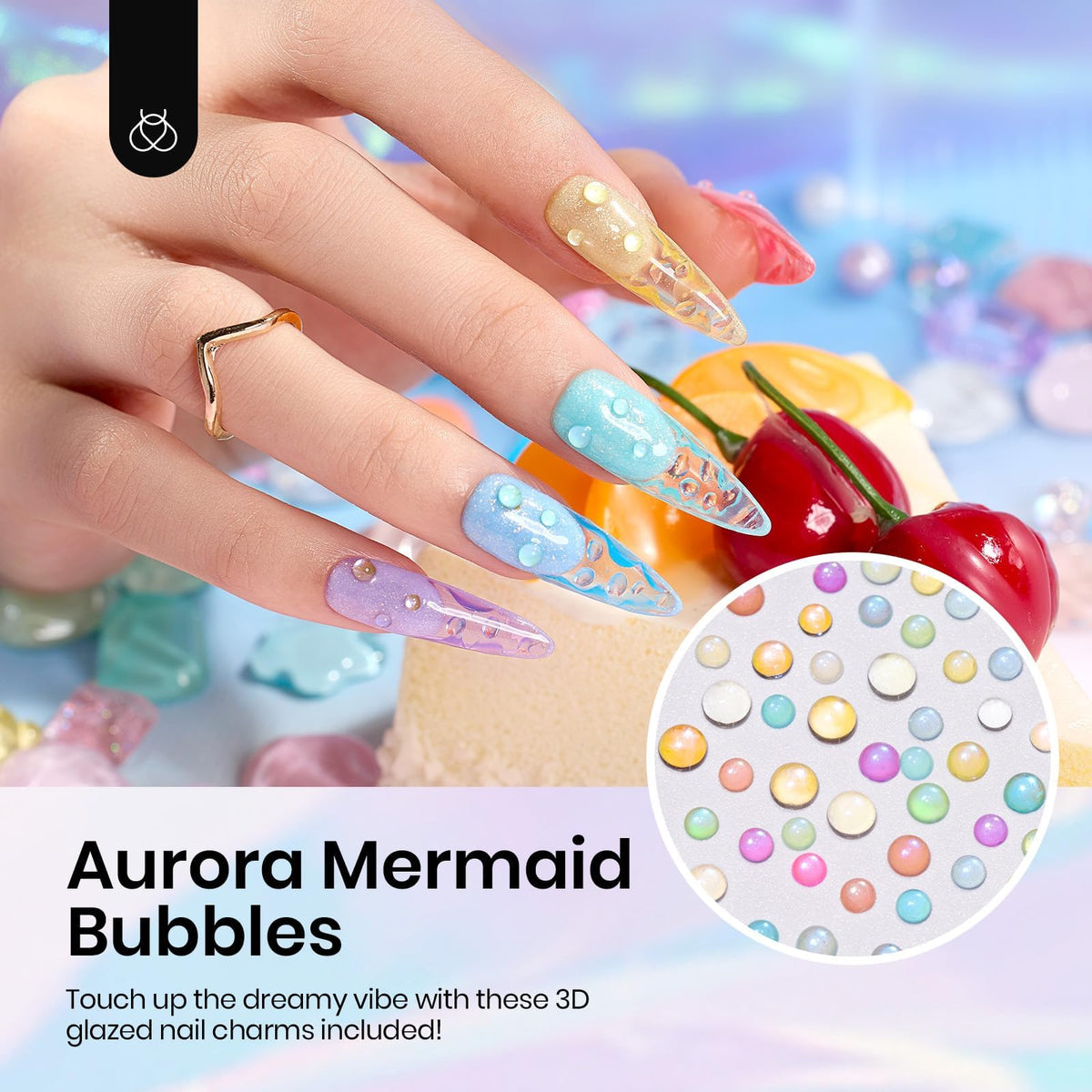 beetles Gel Polish pastel jelly gel polish applied on nails