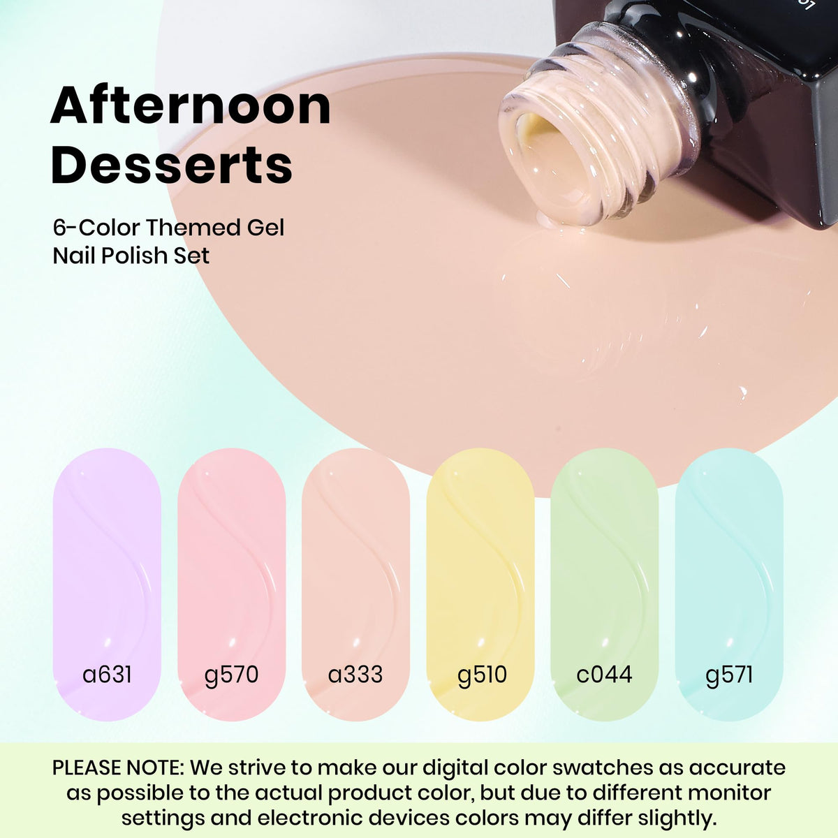 beetles Gel Polish Peach Shake shade close-up