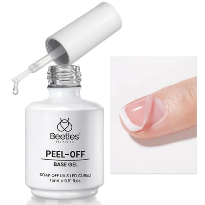beetles Gel Polish Peel-Off Gel Base Coat 15 ml front view