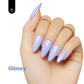 beetles Gel Polish Periwinkle Gel Nail Polish 15ml brush applicator close-up