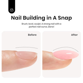beetles Gel Polish Pink Builder Gel 15ml bottle with brush