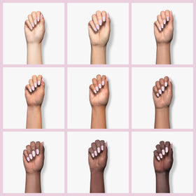 beetles Gel Polish Pink Builder Gel application on nails