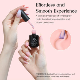 beetles Gel Polish Pink Builder Gel with nail art tools
