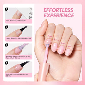 beetles Gel Polish Pink Glitter Gel Set lifestyle scene