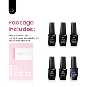 beetles Gel Polish pink-red gel polish bottles on table