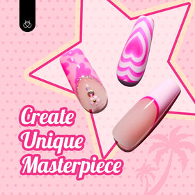 beetles Gel Polish pink-themed gel colours displayed