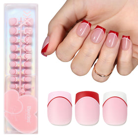 beetles Gel Polish Press On Nails Heart Whisper front view