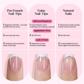 beetles Gel Polish Press On Nails Heart Whisper with accessories