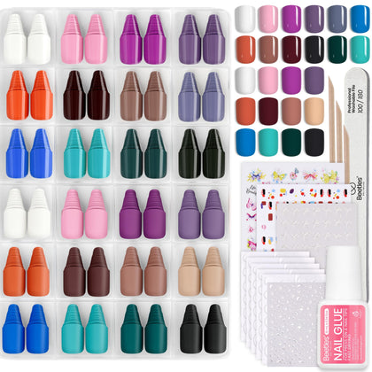 beetles Gel Polish Press on Nails Kit 576Pcs front view