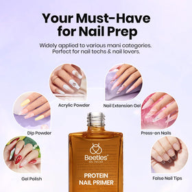 beetles Gel Polish Protein Nail Primer 15ml with nail tools
