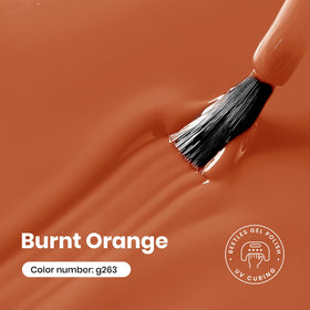 beetles Gel Polish Pumpkin Burnt Orange 15ML bottle with cap