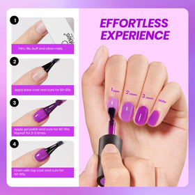 beetles Gel Polish Purple Jelly Gel Nail Polish 15ML in lifestyle setting