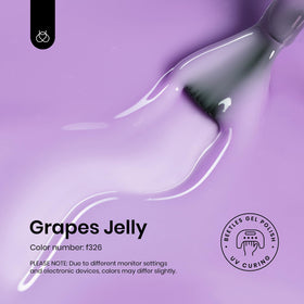beetles Gel Polish Purple Jelly Gel Nail Polish bottle with cap