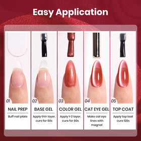 beetles Gel Polish Red Cat Eye Gel Nail Polish lifestyle shot
