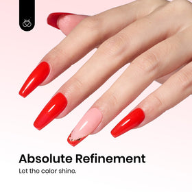 beetles Gel Polish Red Gel Nail Polish with nail art tools