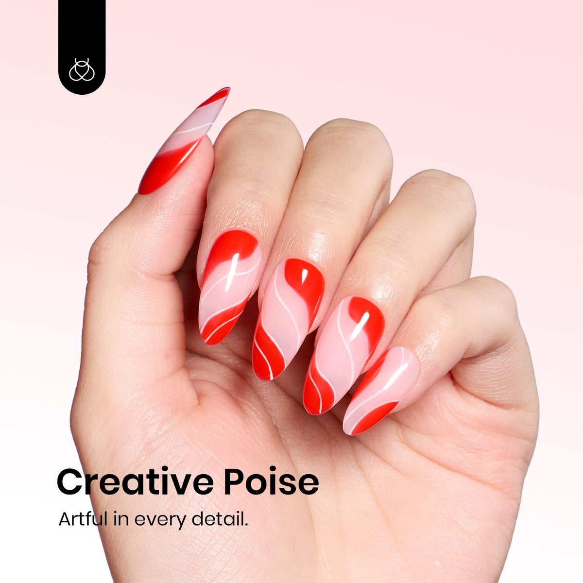 beetles Gel Polish Red Gel Nail Polish with UV lamp