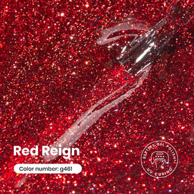 beetles Gel Polish Red Glitter Gel Nail Polish application process