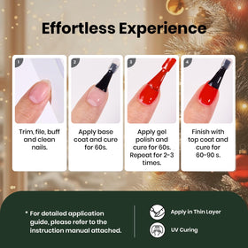 beetles Gel Polish Red Glitter Gel Nail Polish with nail tools