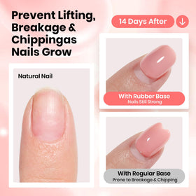 beetles Gel Polish Rosy Nude Pink Rubber Base Gel 15ml in use at salon