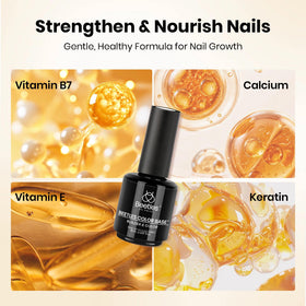 beetles Gel Polish Rubber Base Gel 15ml application on nails