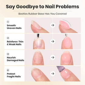 beetles Gel Polish Rubber Base Gel 15ml on a nail art setup