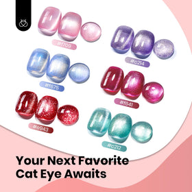 beetles Gel Polish Ruby Red Cat Eye Gel Nail Polish 15ML with UV lamp