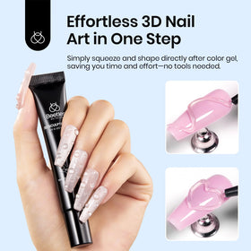 beetles Gel Polish Sculpting Gel 15ml in use on nails