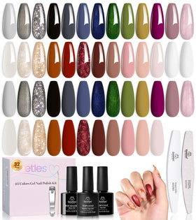 beetles Gel Polish Set 25 Colours Gilded Veil front view