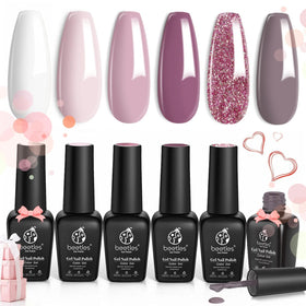 beetles Gel Polish set alongside nail art tools