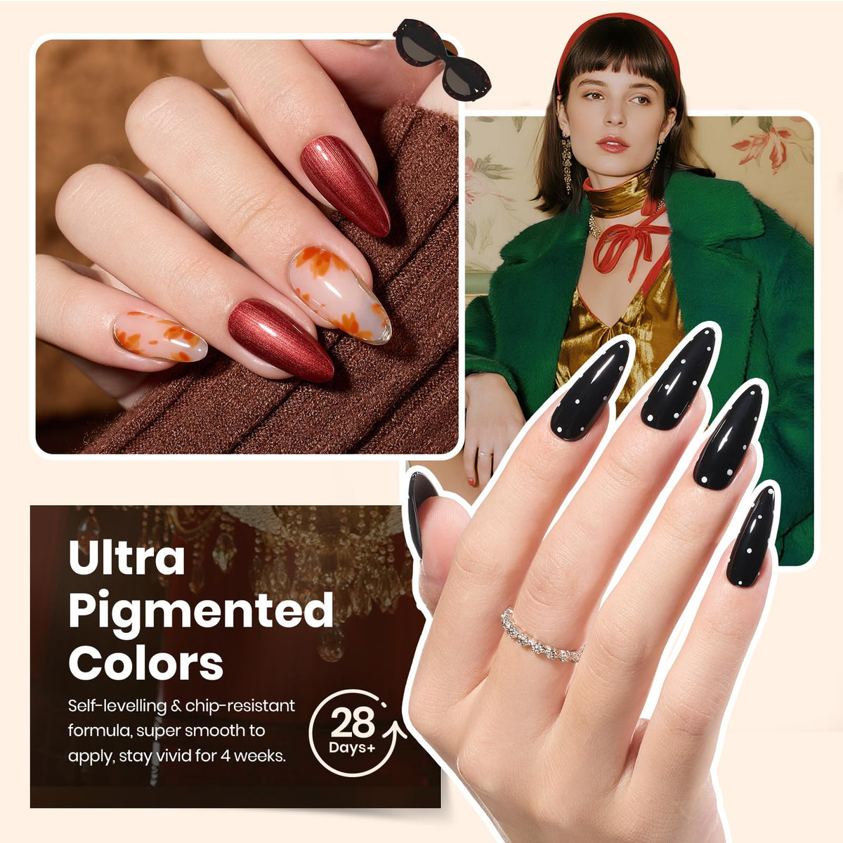 beetles Gel Polish Set application scene with nails