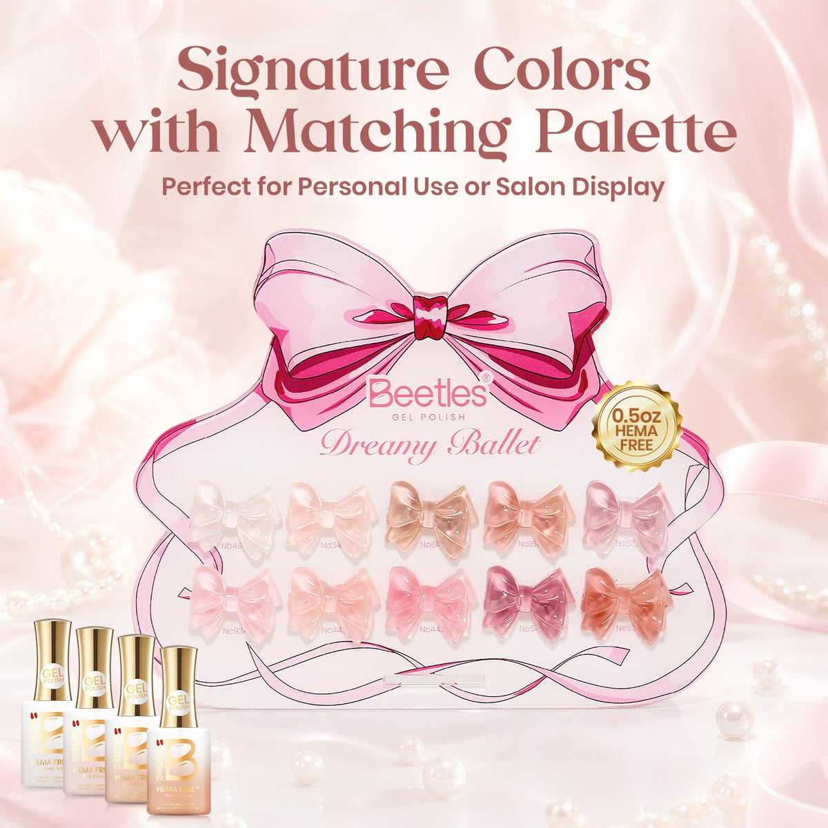 beetles Gel Polish set displayed with nail art tools