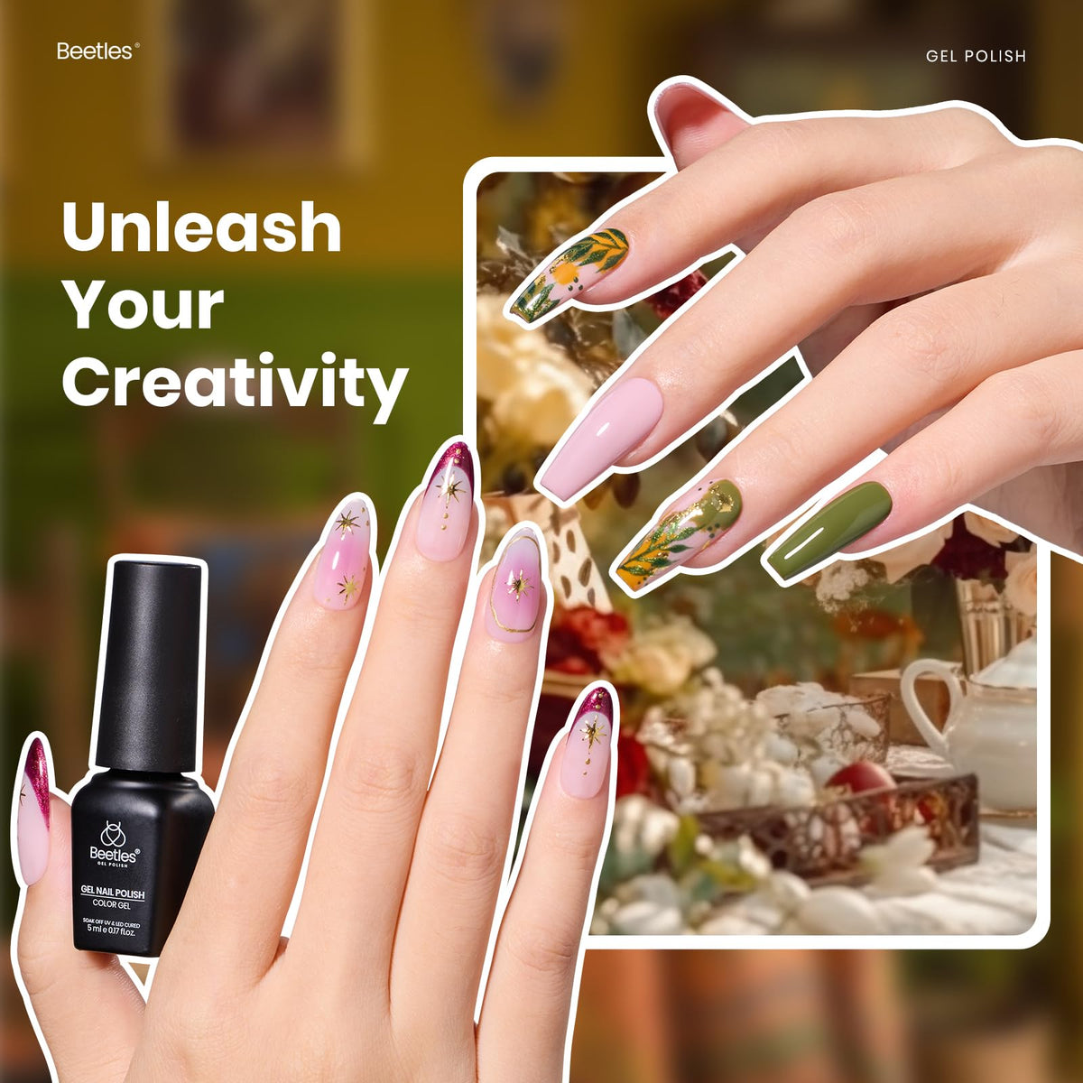 beetles Gel Polish set packaging with 20 colours