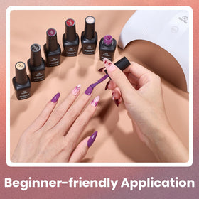 beetles Gel Polish set packaging with 6 shades