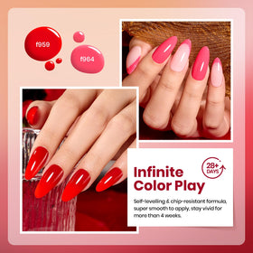 beetles Gel Polish set packaging with six colours and brand logo