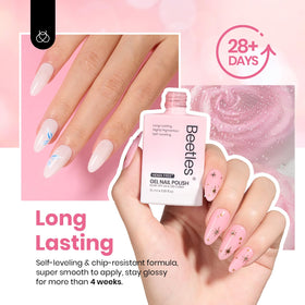 beetles Gel Polish set packaging with six pink gel nail polish shades