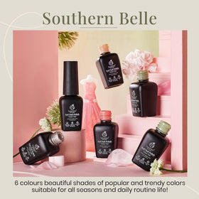 beetles Gel Polish Set palace green shade close-up