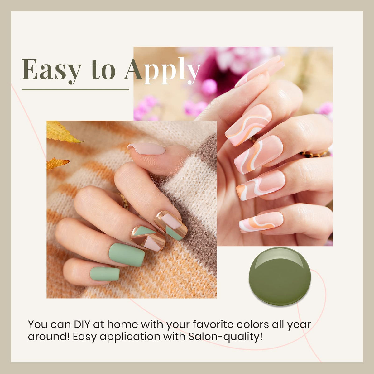 beetles Gel Polish Set pastel pink shade close-up